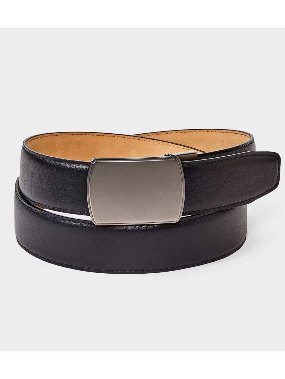 Mens Plaque Buckle Dress Belt - Size M (32-36 Waist) - Goodfellow